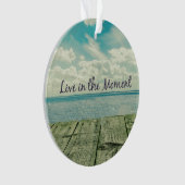 感動的Live in the Moment引用文 オーナメント (正面)