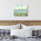 感動的Live in the Moment引用文 キャンバスプリント (インサイチュ (寝室))