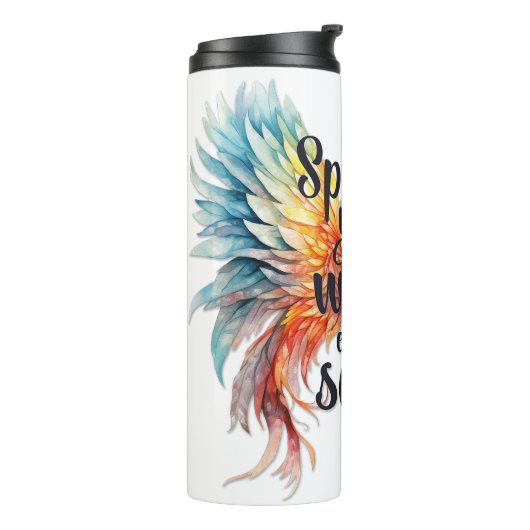 感動的magやる気を起こさせる引用文 タンブラー (回転左)