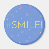 感動的magnet - blue hashtag Mag #smile! マグネット (正面)