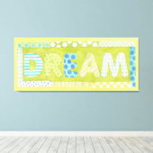 感動的Megan Meagherの言葉 |夢 キャンバスプリント (インサイチュ (ウッドフロア))