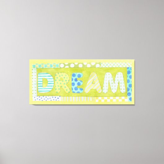 感動的Megan Meagherの言葉 |夢 キャンバスプリント (正面)