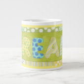 感動的Megan Meagherの言葉 |夢 ジャンボコーヒーマグカップ (正面)