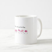 感動的Mug - "Progress Not Completeness" Quot コーヒーマグカップ (正面右)