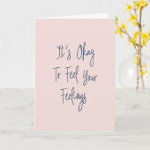 感動的Uplifting Positivity引用文in赤面 カード (黄色い花)