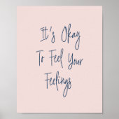 感動的Uplifting Positivity引用文in赤面 ポスター (正面)