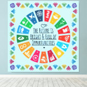 感動的Wall Art for Office, Classroom, Dorm キャンバスプリント (インサイチュ (ウッドフロア))