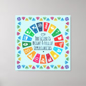 感動的Wall Art for Office, Classroom, Dorm キャンバスプリント (正面)