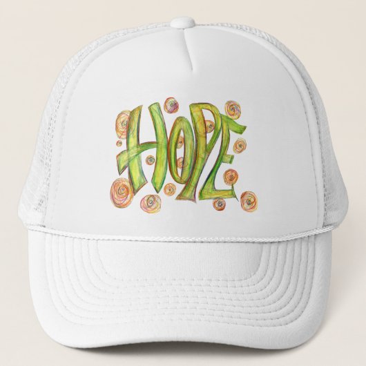 感動的Word Hope Art Hat キャップ (正面)