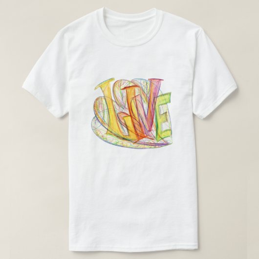 感動的Word Live Art Shirt Tシャツ (デザイン正面)