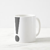 感嘆符のマグ コーヒーマグカップ (正面右)