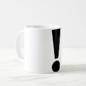 感嘆符のマグ コーヒーマグカップ (正面左)