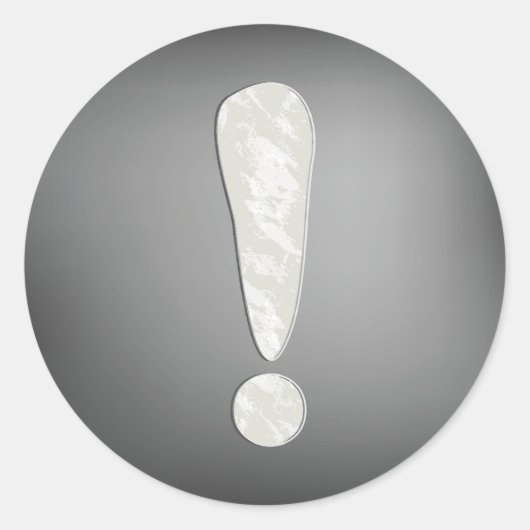 感嘆符シール ラウンドシール (正面)