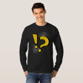 感嘆符 疑問符 句読点 スクール Tシャツ (正面フル)