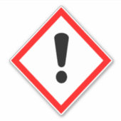 感嘆符 – GHSラベル シール (正面)