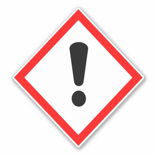 感嘆符 – GHSラベル シール (正面)