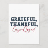 感恩感謝事件終了 - 弁護士のための感謝祭 ポストカード (正面)