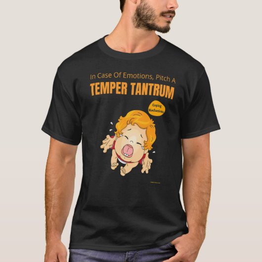 感情が激しく怒る時の皮肉 Tシャツ (正面)