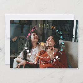 感情に満ちた休日シーズン絵文字フォト シーズンカード