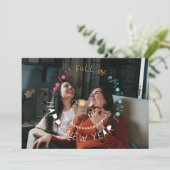 感情に満ちた休日シーズン絵文字フォト シーズンカード (スタンド正面)