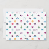 感情に満ちた休日シーズン絵文字フォト シーズンカード (裏面)