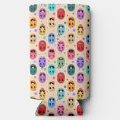 感情のカラフル顔 スリム缶クーラー (裏面)