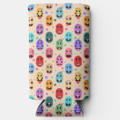 感情のカラフル顔 スリム缶クーラー (正面)