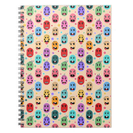 感情のカラフル顔 ノートブック