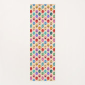 感情のカラフル顔 ヨガマット (正面)