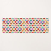 感情のカラフル顔 ヨガマット (正面(横))