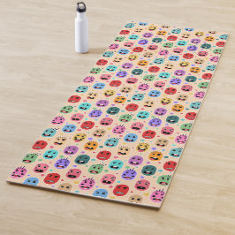 感情のカラフル顔 ヨガマット