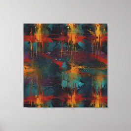 感情のスプラッシュ：抽象芸術エネルギー キャンバスプリント
