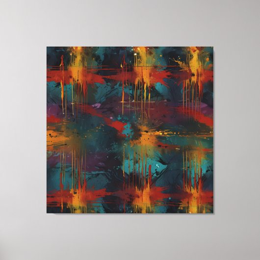 感情のスプラッシュ：抽象芸術エネルギー キャンバスプリント (正面)