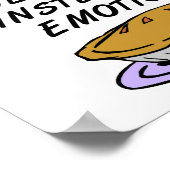 感情のポスターの代わりにパイをおもしろい貼る ポスター (角)