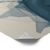 感情のマスクのポスター抽象芸術ウォールアート ポスター (角)