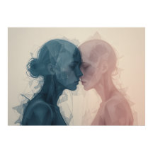 感情のマスクのポスター抽象芸術ウォールアート