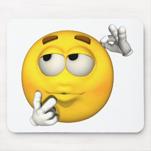 感情の人-考えるなマウスパッド マウスパッド (正面)