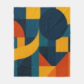 感情の幾何学フリースブランケット フリースブランケット (正面)