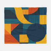 感情の幾何学フリースブランケット フリースブランケット (正面(横))