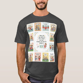 感情の彫刻：物語を伝えるドゥードル・アート Tシャツ