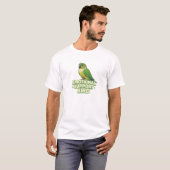 感情の支えとなるミミオインコ Tシャツ (正面フル)