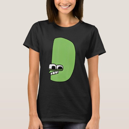 感情の文字Dアルファベット・ロア Tシャツ (正面)