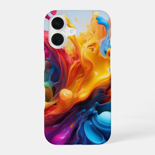 感情の爆発 iPhone 16ケース (裏面)