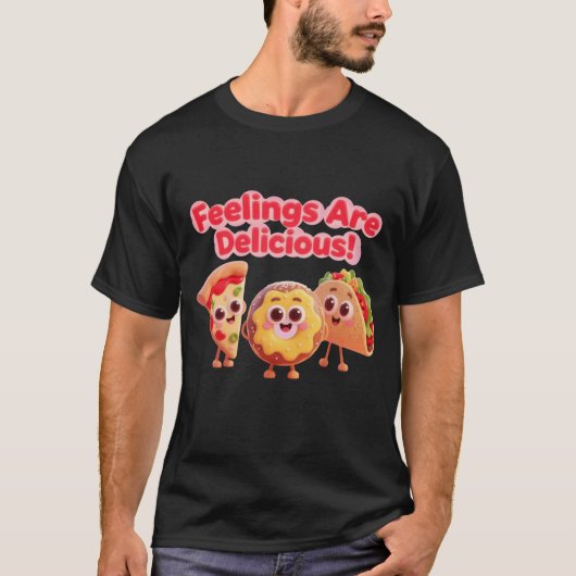 感情はおいしい - メンズTシャツ Tシャツ (正面)