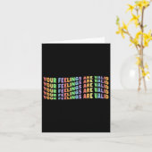 感情は正当化される メンタルヘルスケア パステル プライド Y2K カード (黄色い花)