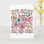 感情をすべて感じるのはOK！学校カウンセラー メンタル カード (黄色い花)