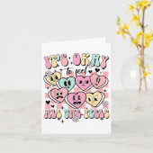 感情をすべて感じるのはOK 学校カウンセラー メンタル カード (黄色い花)