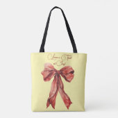 感情を鼓舞するメッセージ赤弓 トートバッグ (裏面)