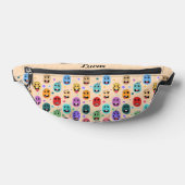 感情カラフル顔名前をカスタムする ファニーパック (レイダウン)