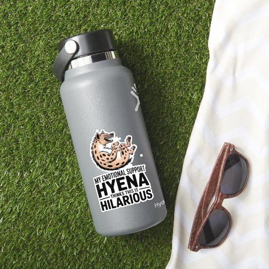 感情サポートハイエナ 楽しいメンタルヘルス・ミーム シール (HydroFlaskインサイチュ)